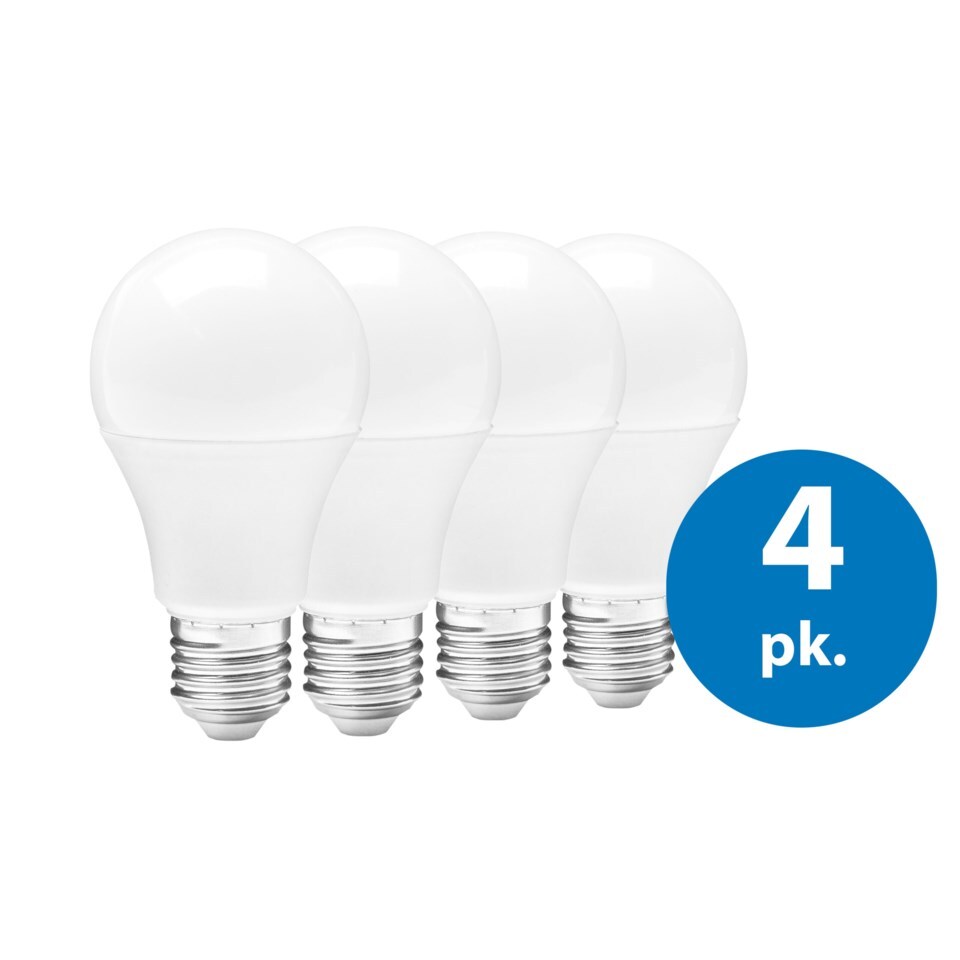 Ledsavers LED-pære E27 806 lm, 4-pk.