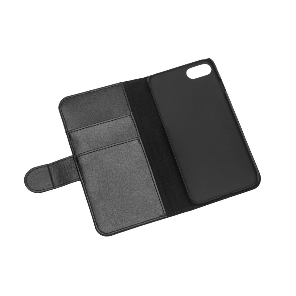 Linocell Mobilplånbok för iPhone 7, 8 och SE Svart