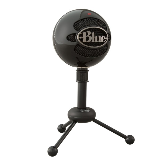 Logitech C Blue Snowball USB-stereomikrofon Svart