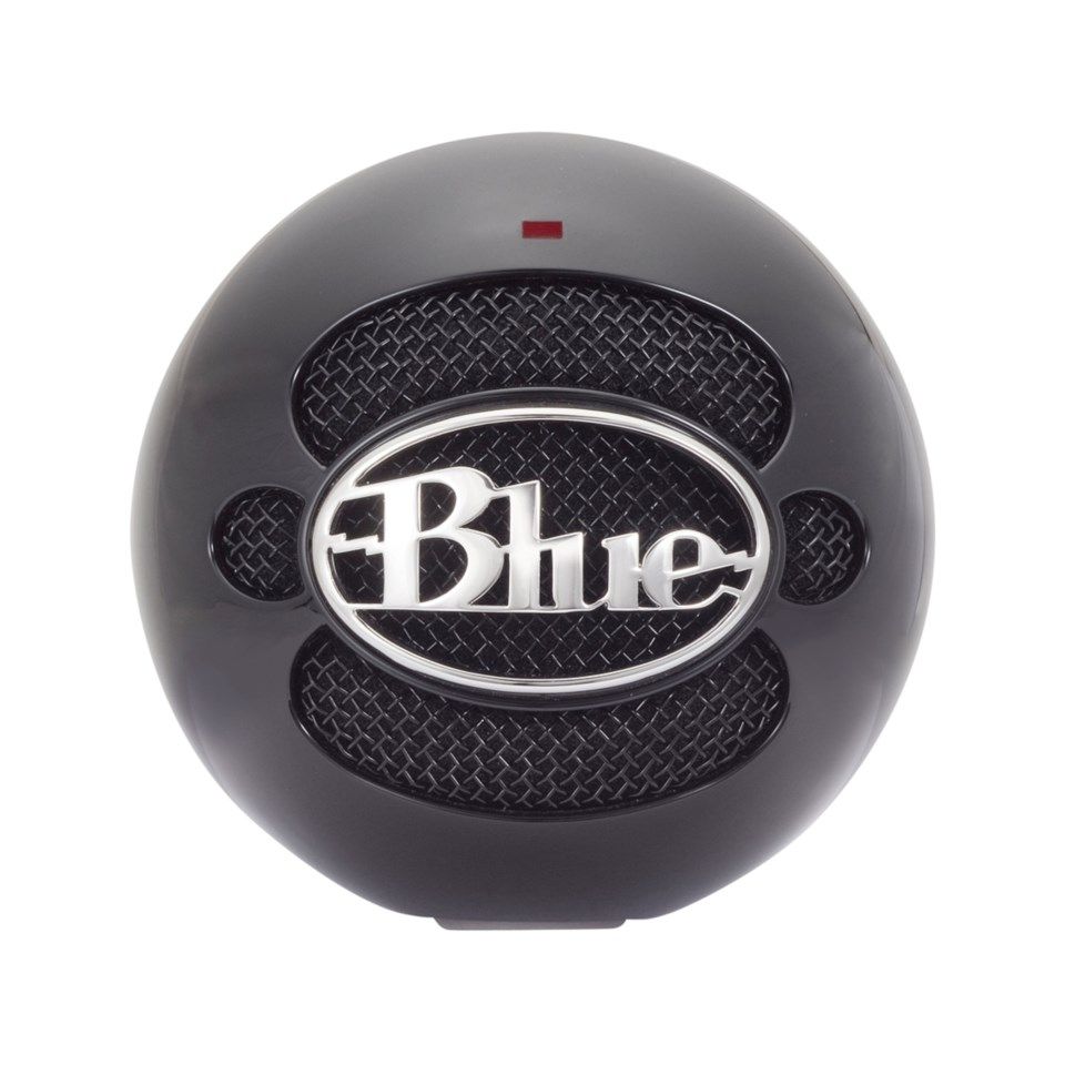 Logitech C Blue Snowball USB-stereomikrofon Svart