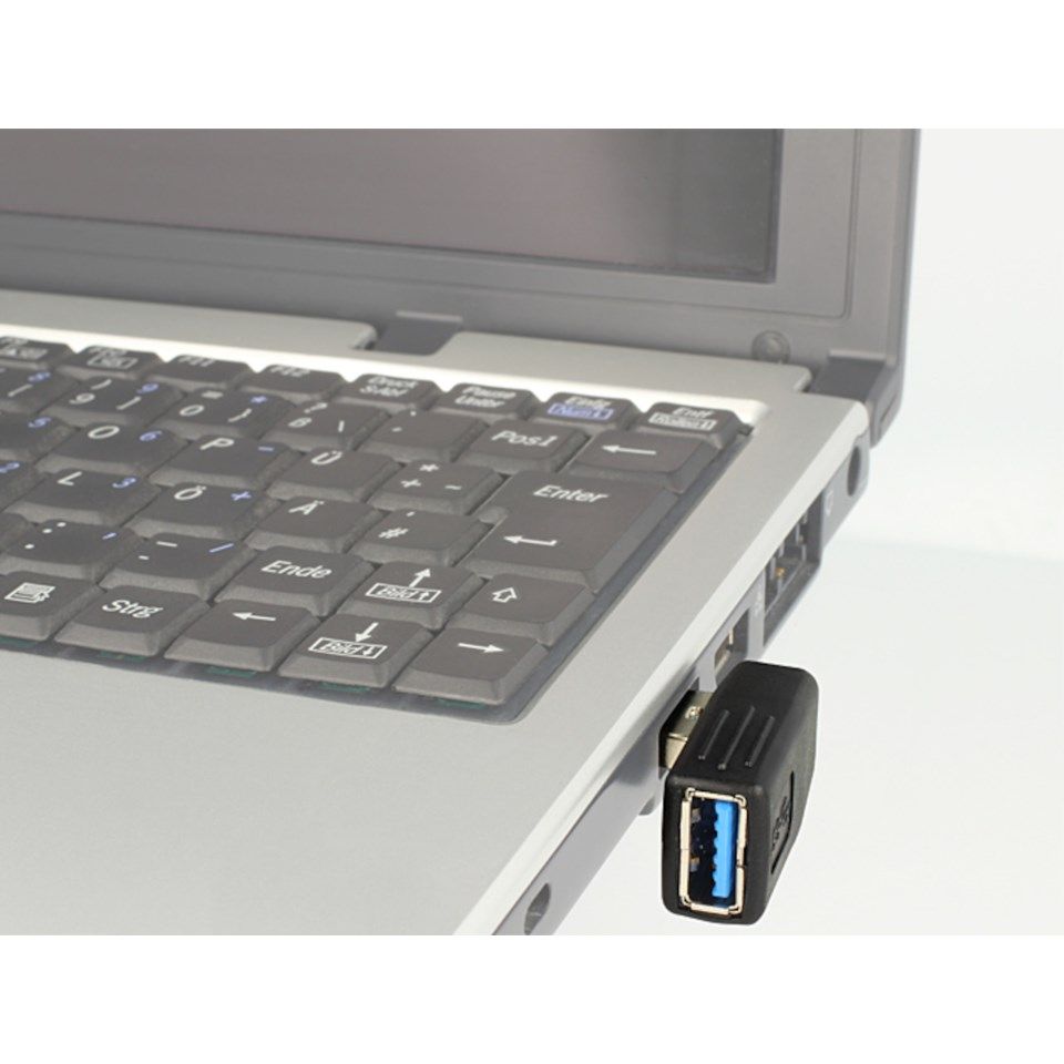 Vannrett vinkeladapter USB 5 Gb/s 270°