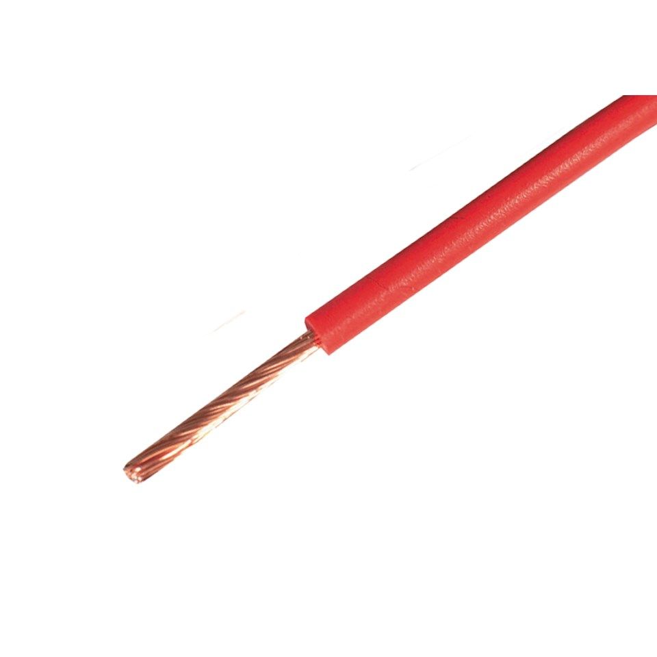 RKUB Lavspenningskabel OFC 0,75 mm² Rød