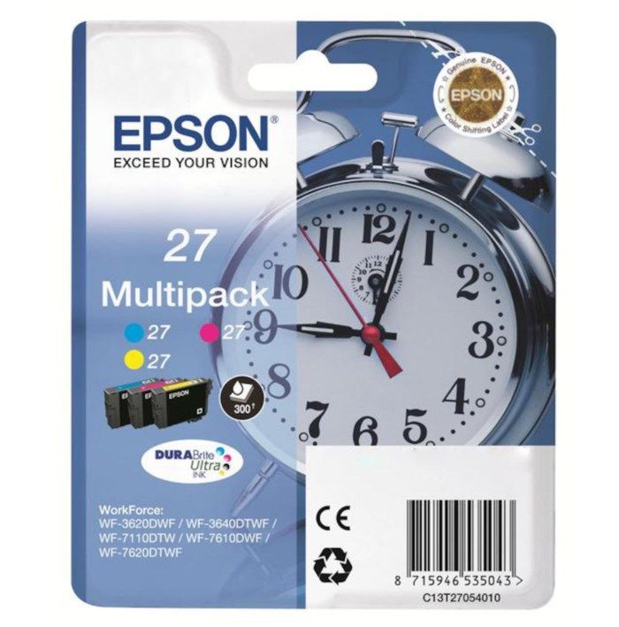 Epson T2705 Bläckpatron 3-pack. Originalbläck för Epson-skrivare