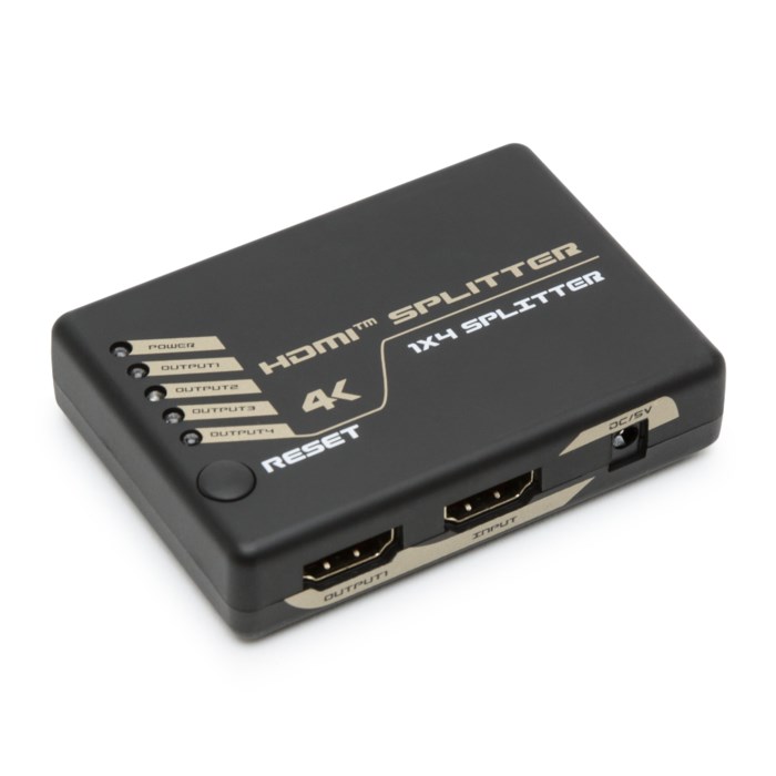 Aktiv HDMI-splitter 4-vägs