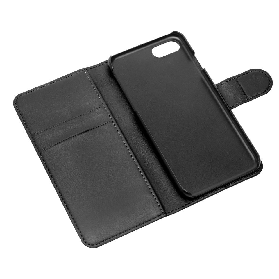 Linocell Tunn mobilplånbok för iPhone 7, 8 och SE Svart
