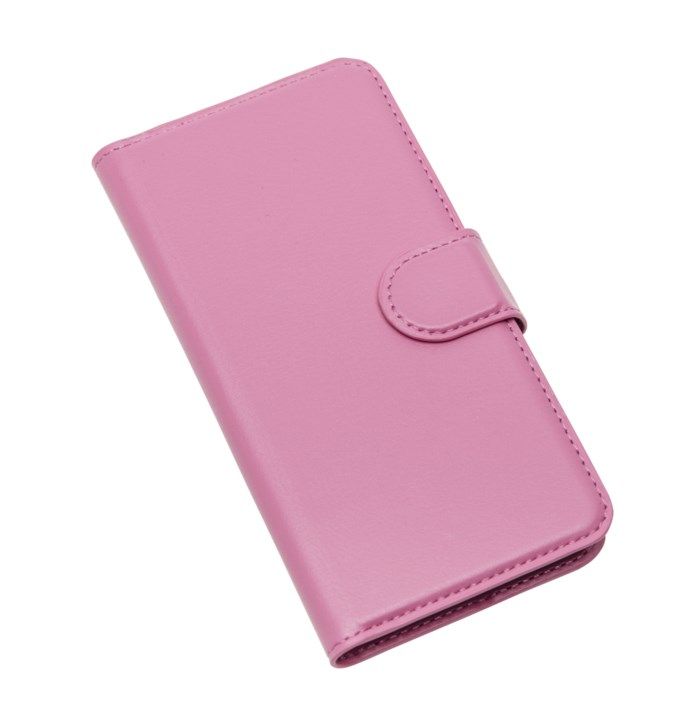 Linocell Tunn mobilplånbok för iPhone 7 8 och SE Rosa