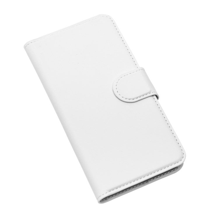Linocell Tunn mobilplånbok för iPhone 7 8 och SE Vit