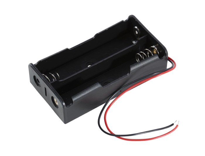 Luxorparts Batteriholder for 18650-litiumbatteri 2x 18650