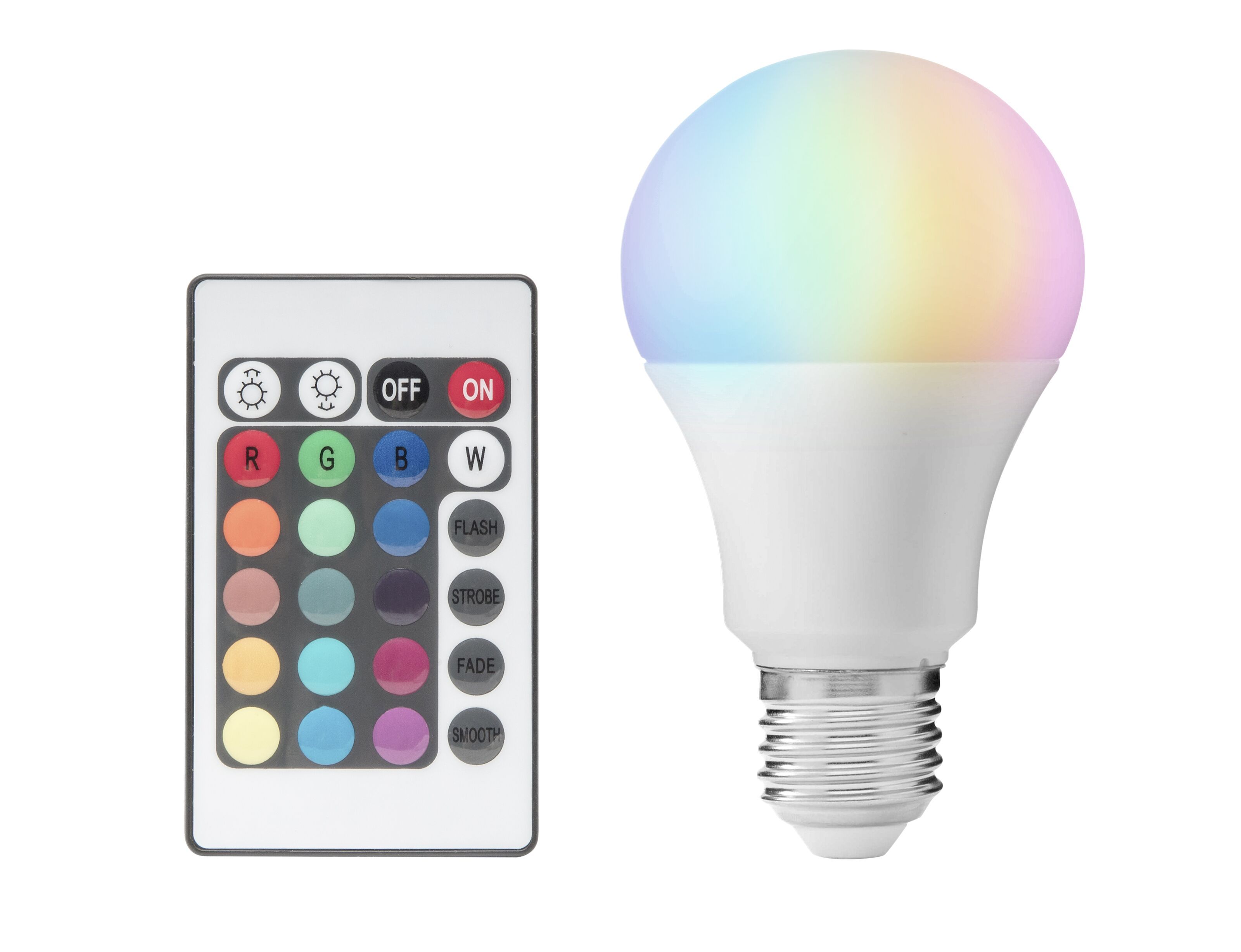 Andet specifikation Mod Ledsavers RGB-pære med fjernkontroll E27 350 lm - E27-lamper | Kjell.com