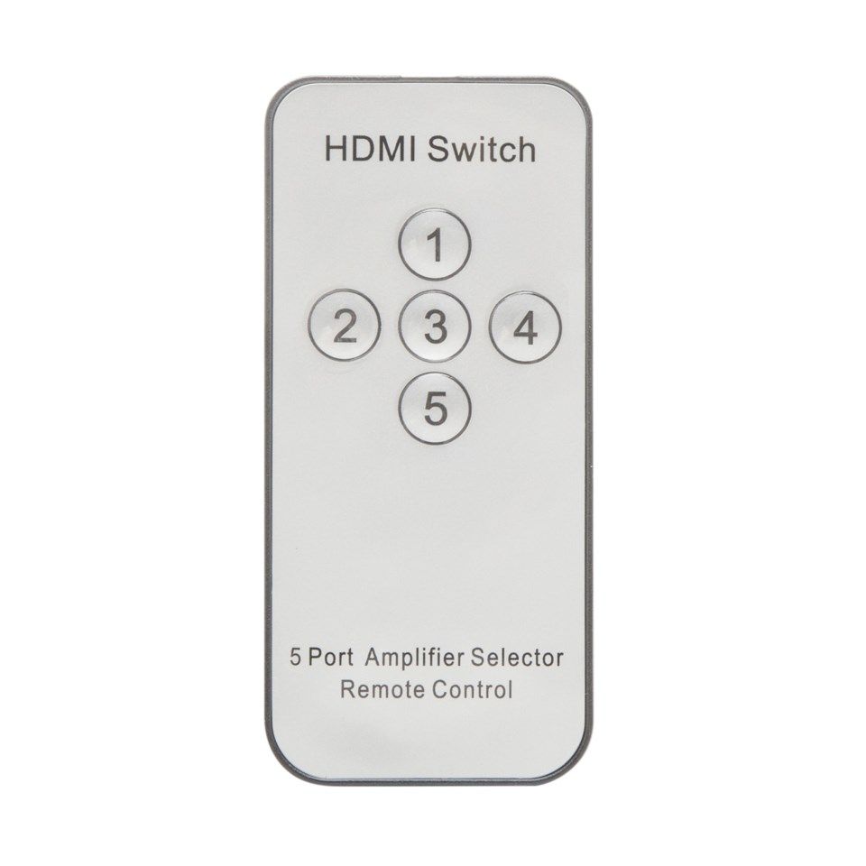 Luxorparts 4K HDMI-switch med fjärrkontroll 5-vägs