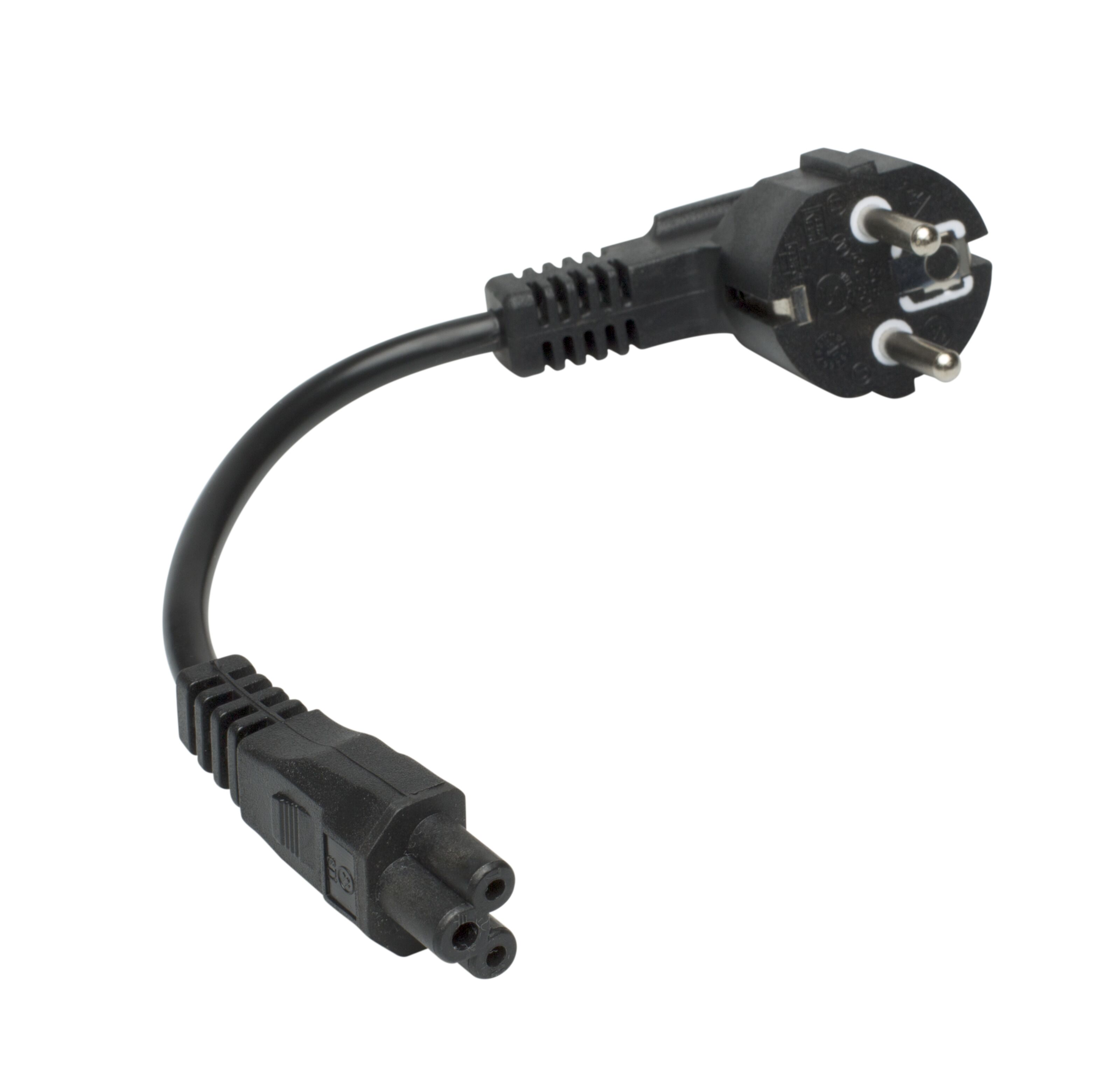 Luxorparts Apparatkabel C5 svart 0,2 m