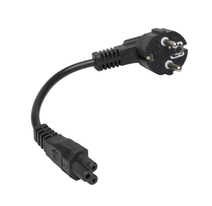 Apparatkabel C5 Svart 0,2 m