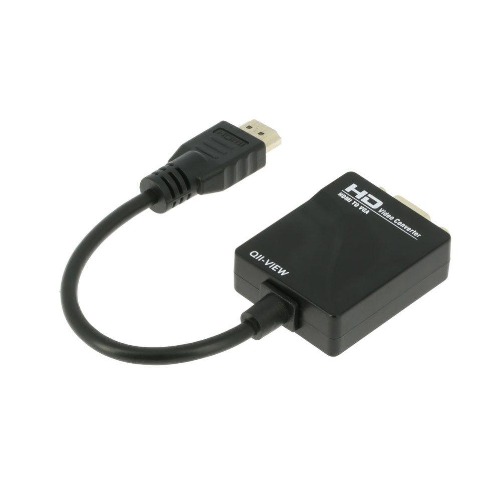 Adapter HDMI til VGA, med lyd