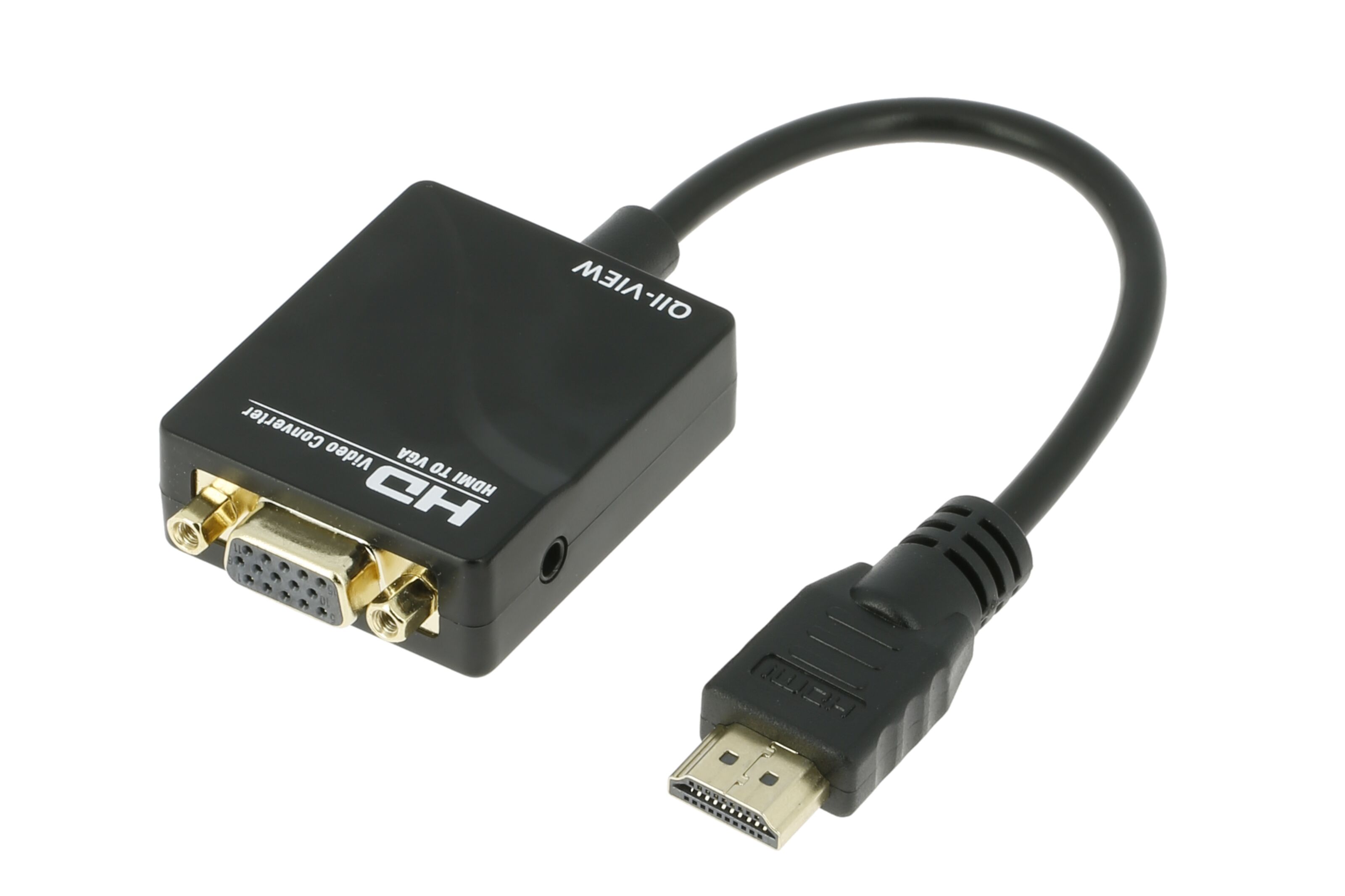 Adapter HDMI till VGA med ljud Signalomvandlare