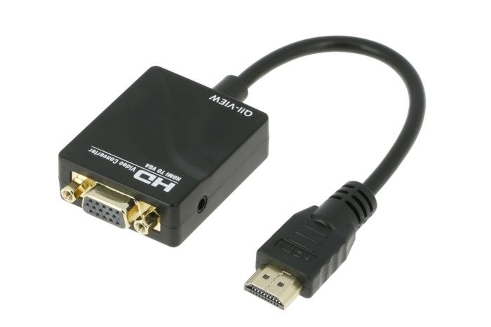 Adapter HDMI till VGA med ljud. Signalomvandlare