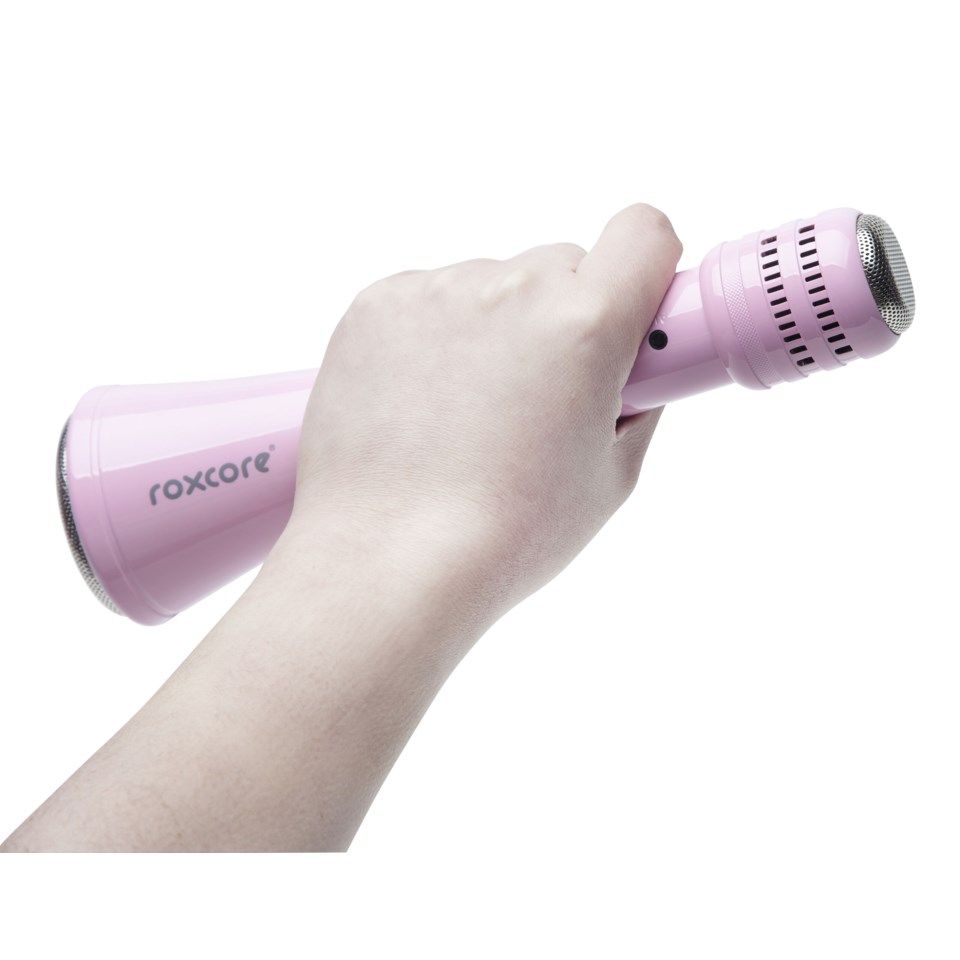 Roxcore Star Karaokemikrofon for mobilen Rosa