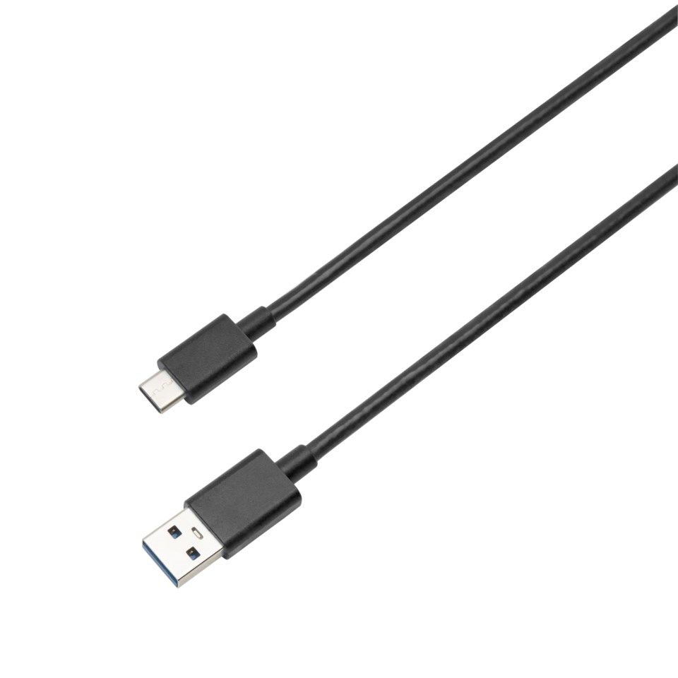 Linocell 2-pk. USB-C-kabel til USB 3.0 2 m Svart