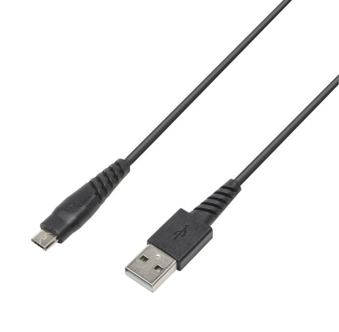 Linocell Micro-USB-kabel med böjskydd 2 m