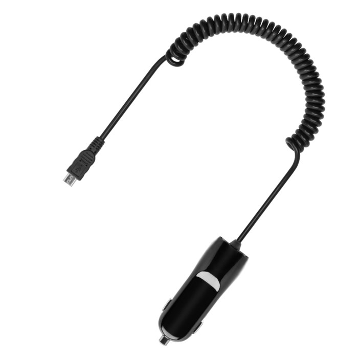 Linocell Billaddare med Micro USB spiralkabel 3,4 A ???Linocell Linocell Billaddare med Micro USB spiralkabel 3,4 A ???Linocell