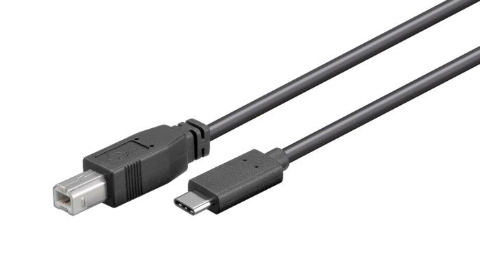 USB-C-kabel till USB-B 2.0