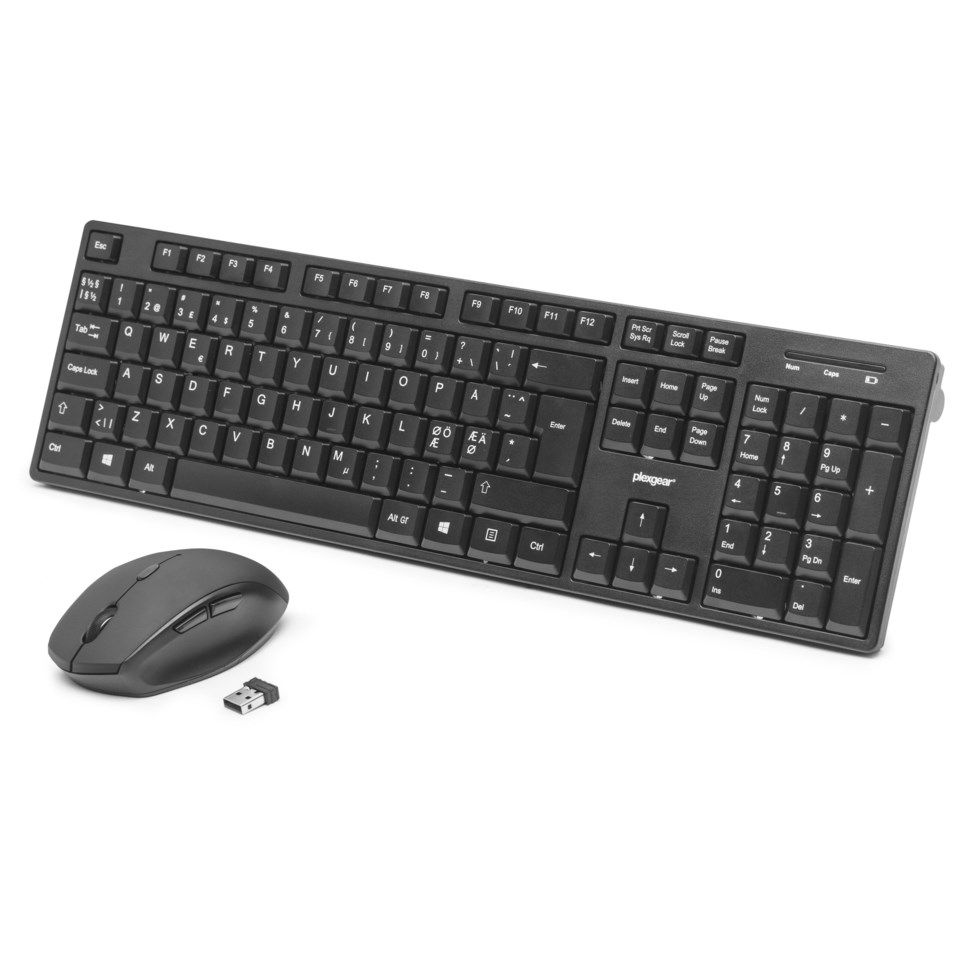 Plexgear C-500 Trådløst tastatur og mus