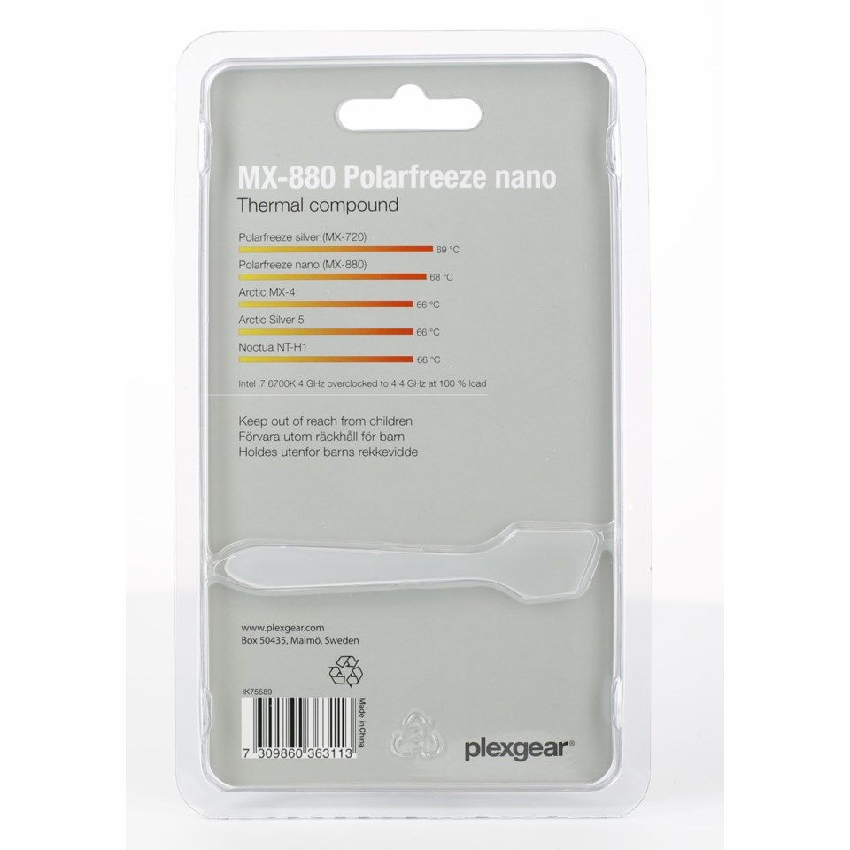 Plexgear MX-880 Polarfreeze Nano Kylpasta 4 g