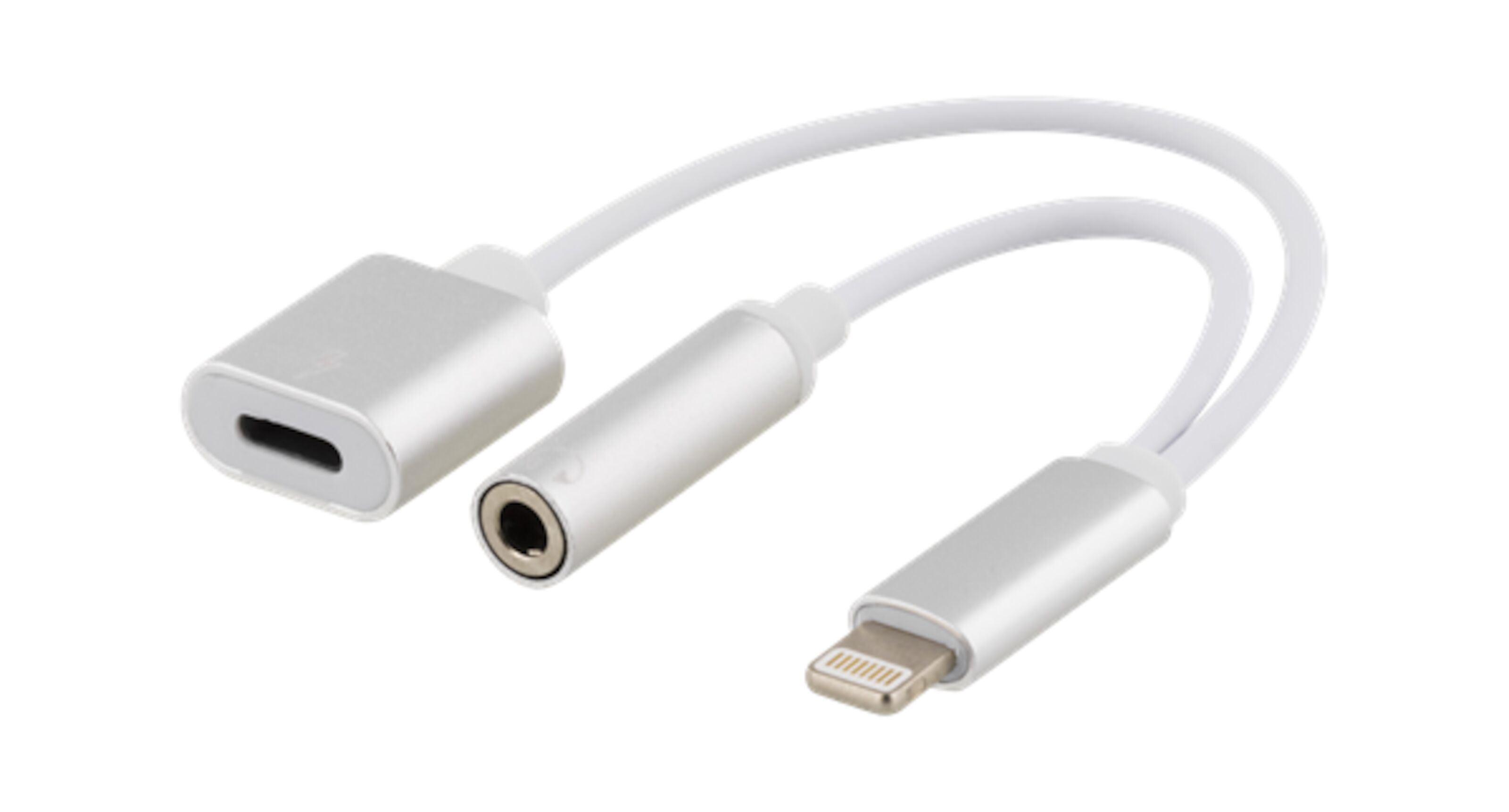 Lightning till Lightning och 3,5 mmadapter iPhonehörlurar