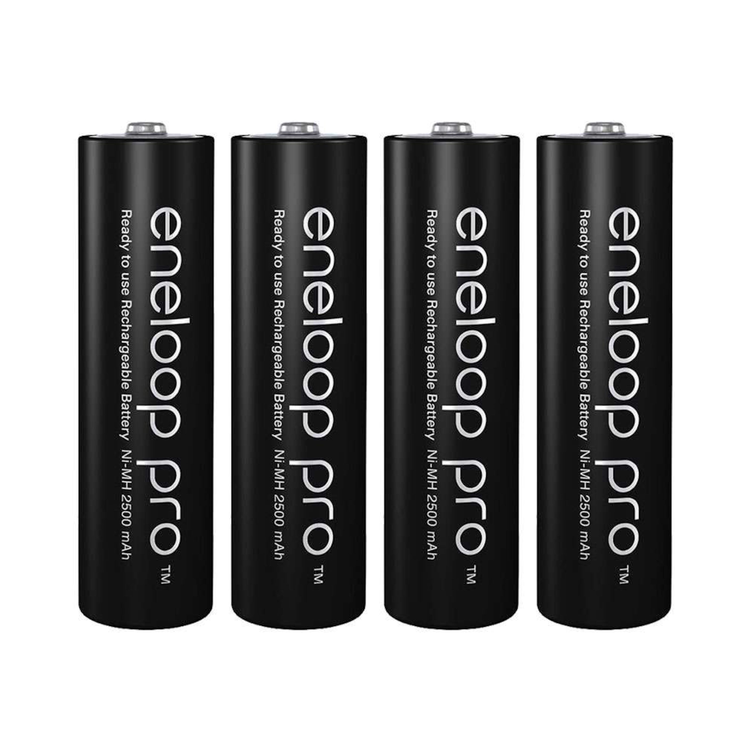 Panasonic Eneloop Pro Oppladbare AA batterier 2500 mAh 4 Panasonic Eneloop Pro Oppladbare AA batterier 2500 mAh 4