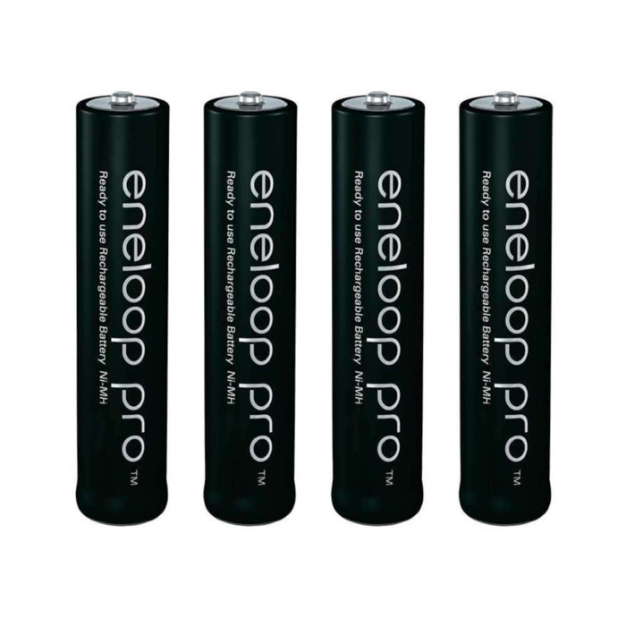 Panasonic Eneloop Pro Laddningsbara AAA-batterier 930 mAh 4-pack