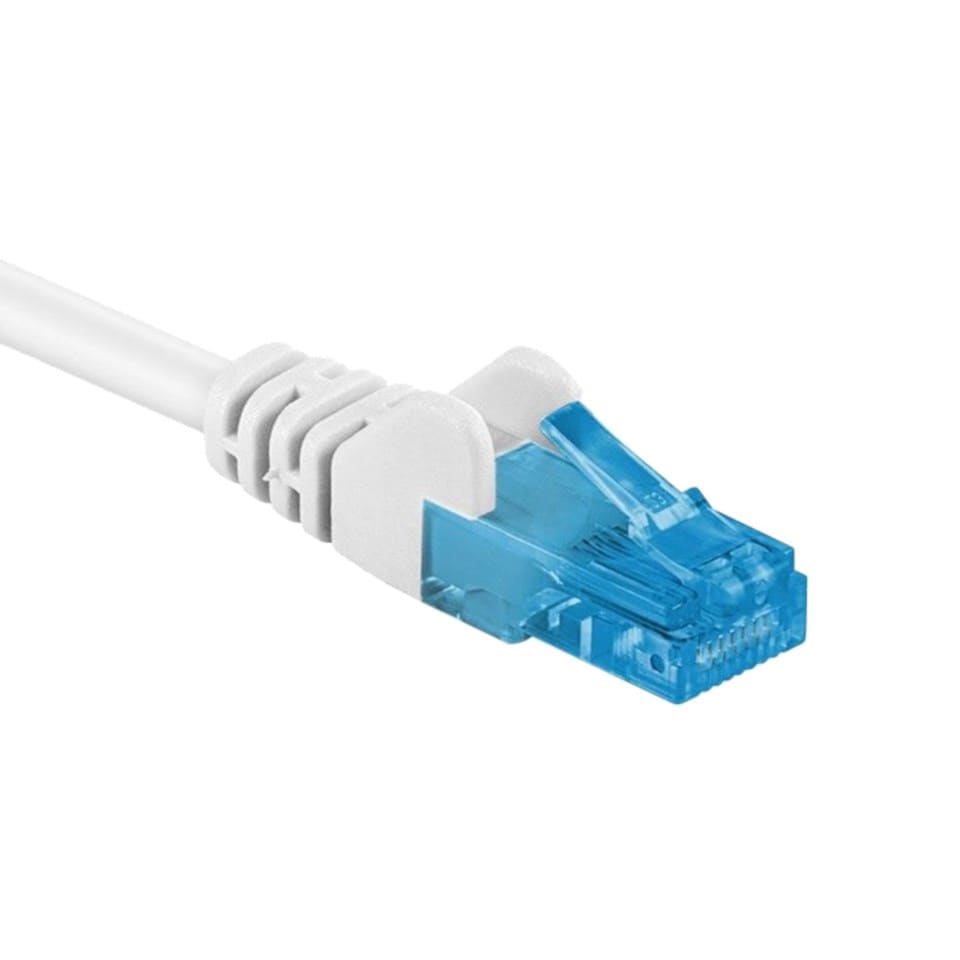 Halogenfri UTP-nätverkskabel Cat. 6a Vit 0,5 m