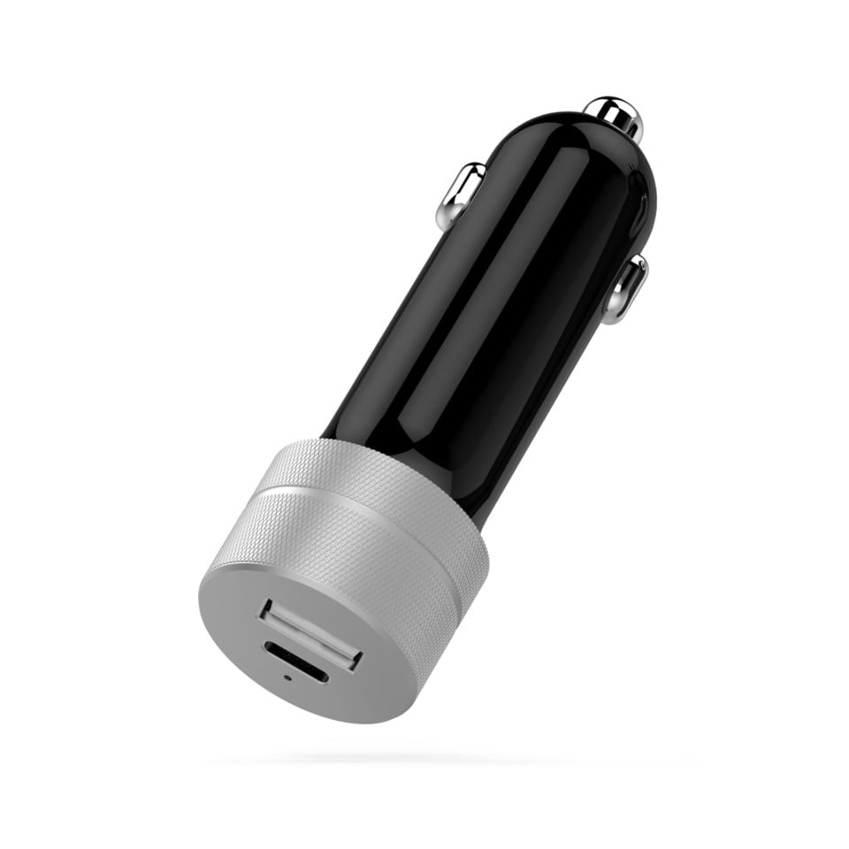 Linocell Premium USB-billader med USB-C- og A-port