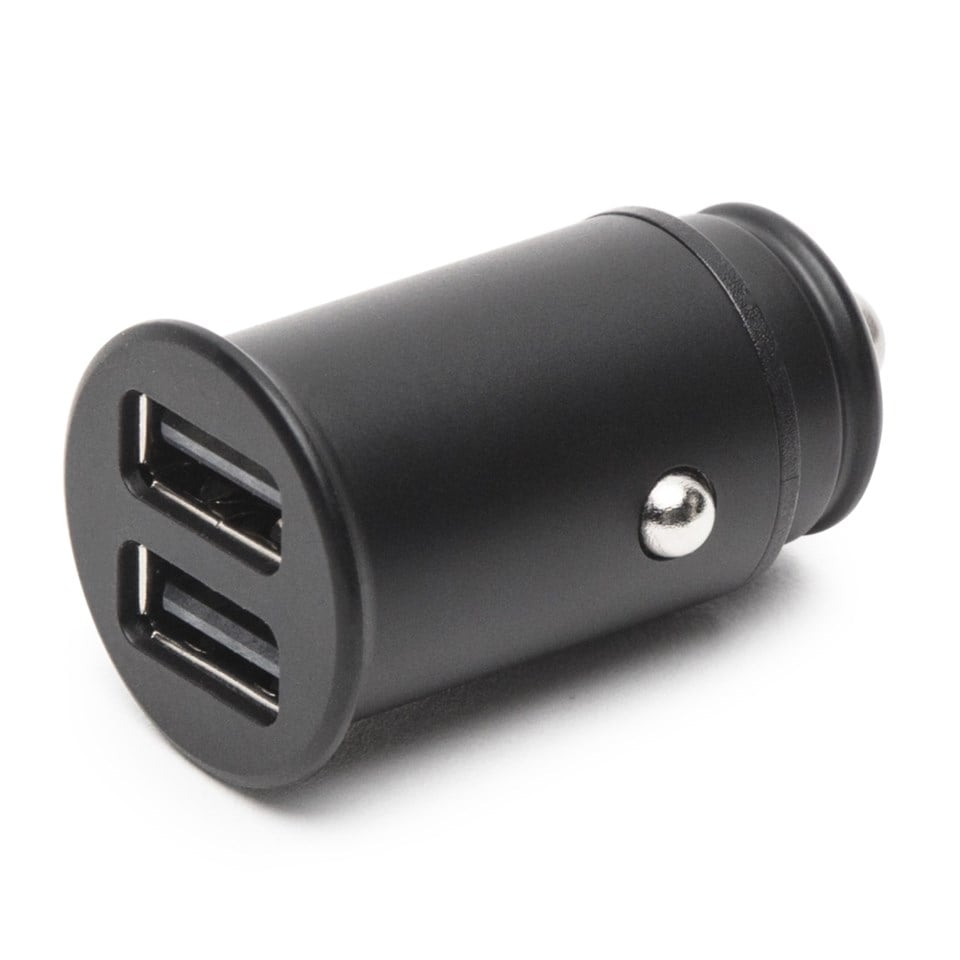USB billaddare med dubbla USB portar 4,8 A Svart USB billaddare med dubbla USB portar 4,8 A Svart