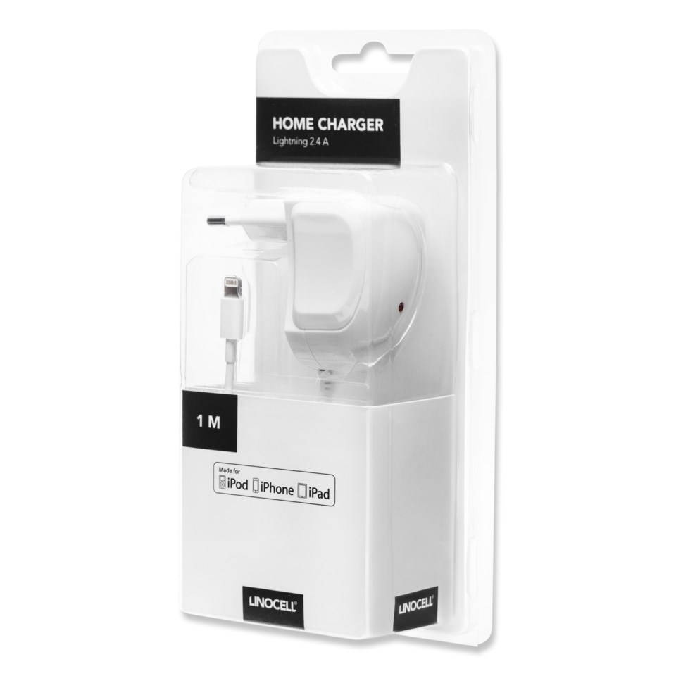Linocell iPad och iPhone laddare Lightning 2,4 A iPad Linocell iPad och iPhone laddare Lightning 2,4 A iPad