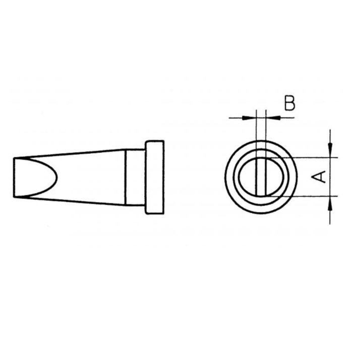 Weller Mejsel-lödspets 16×07 mm