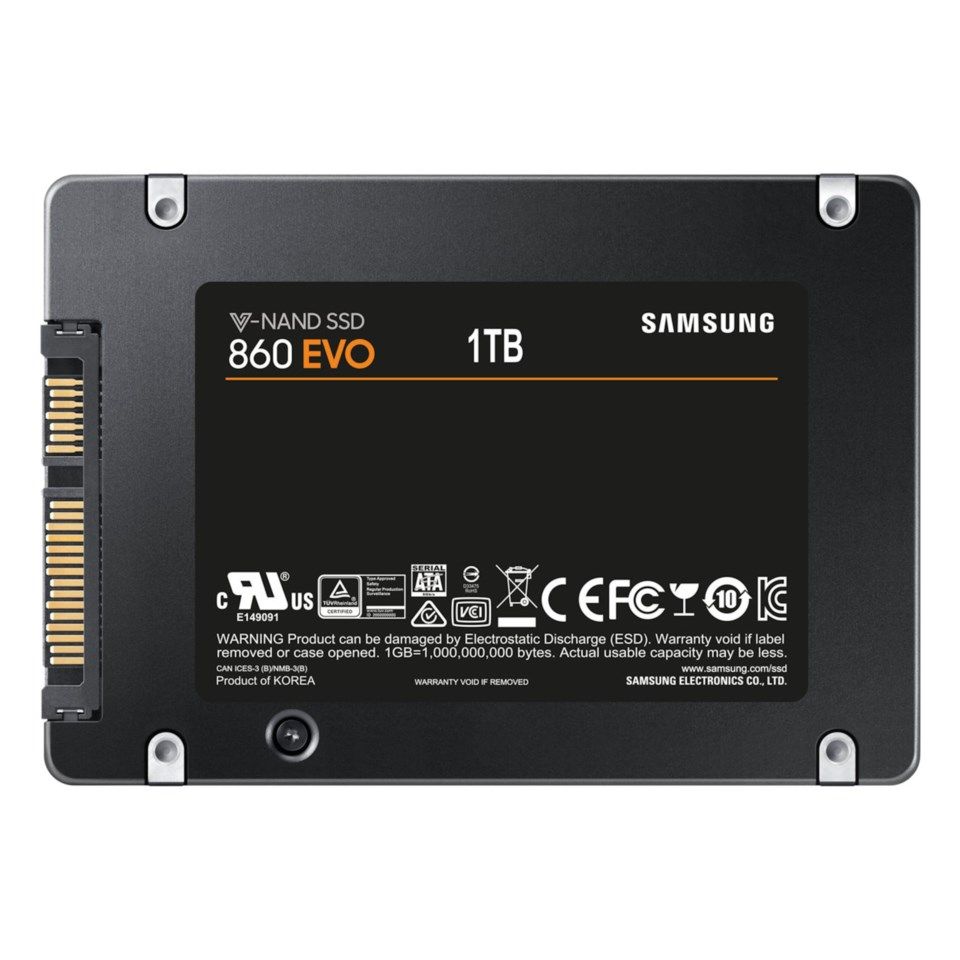 Samsung 860 EVO SSD-disk 1 TB