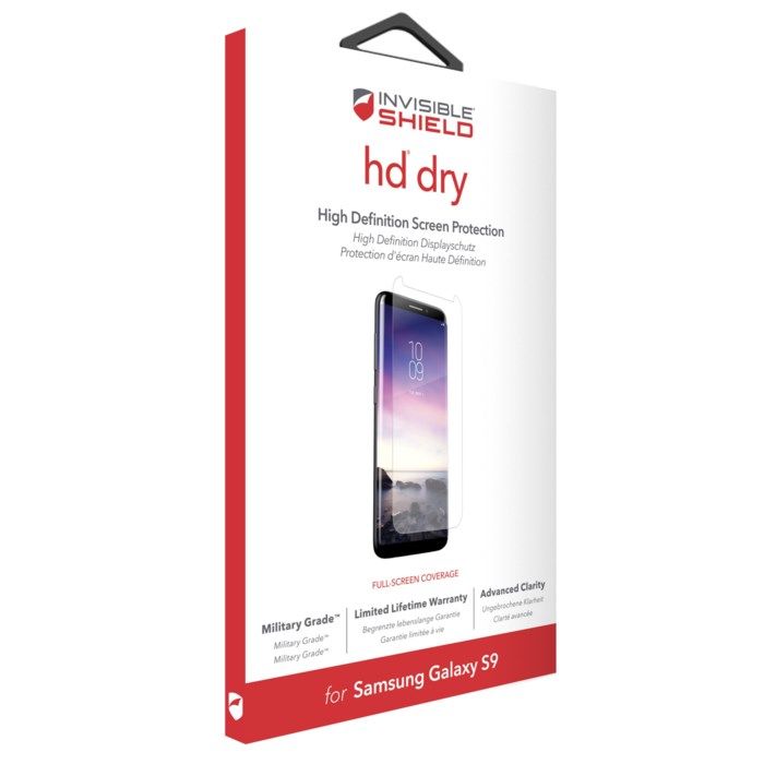 Invisible Shield HD Dry Skärmskydd för Galaxy S9