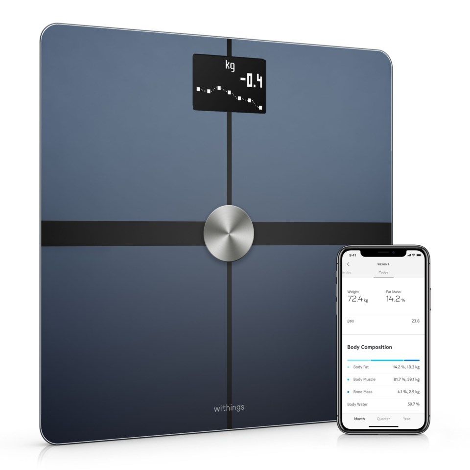 Withings Nokia Body+ Smart Body Composition Wi-Fi Digital Scale with smartphone app 