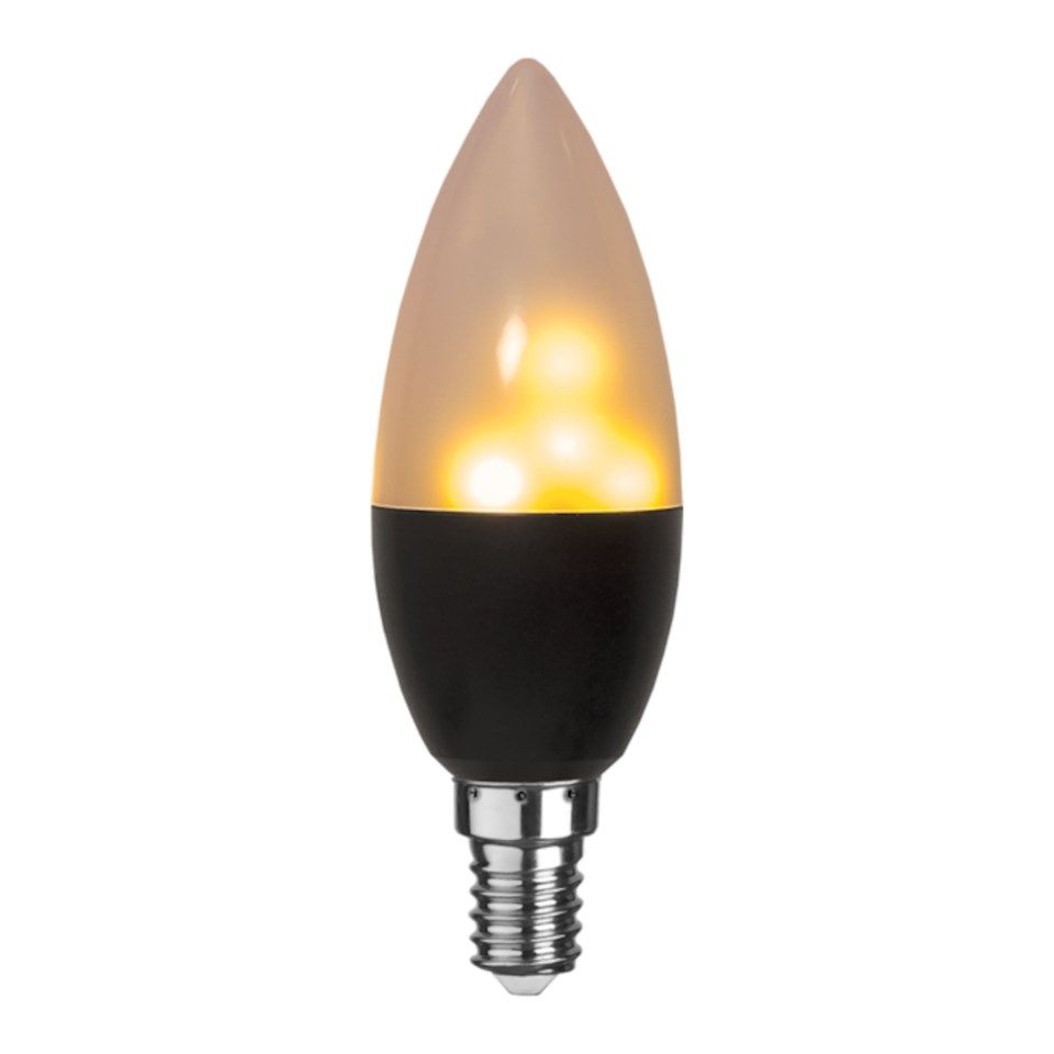 LED-lampa med flammande sken E14 18 lm