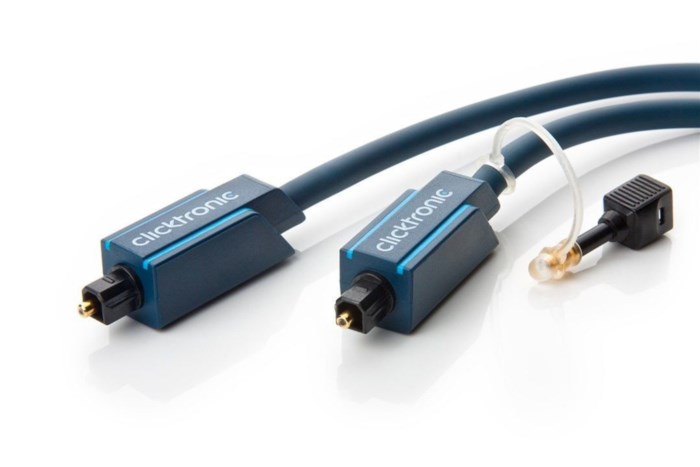 Clicktronic Toslink-kabel 0,5 m