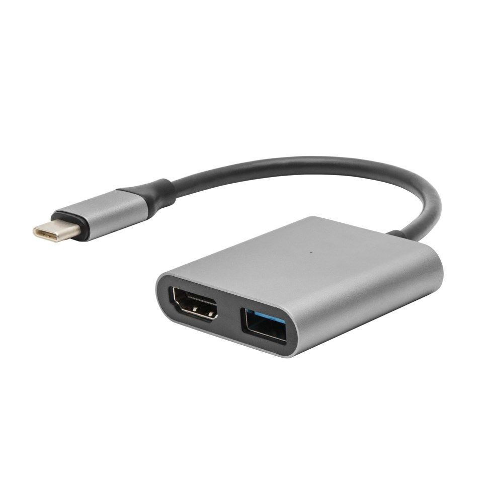 Hoved Ikke vigtigt svovl Multiadapter USB-C till HDMI - HDMI-signalomvandlare | Kjell.com