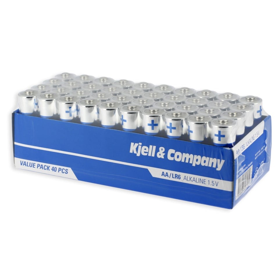 Kjell & Company AA-batterier (LR6) 40-pack