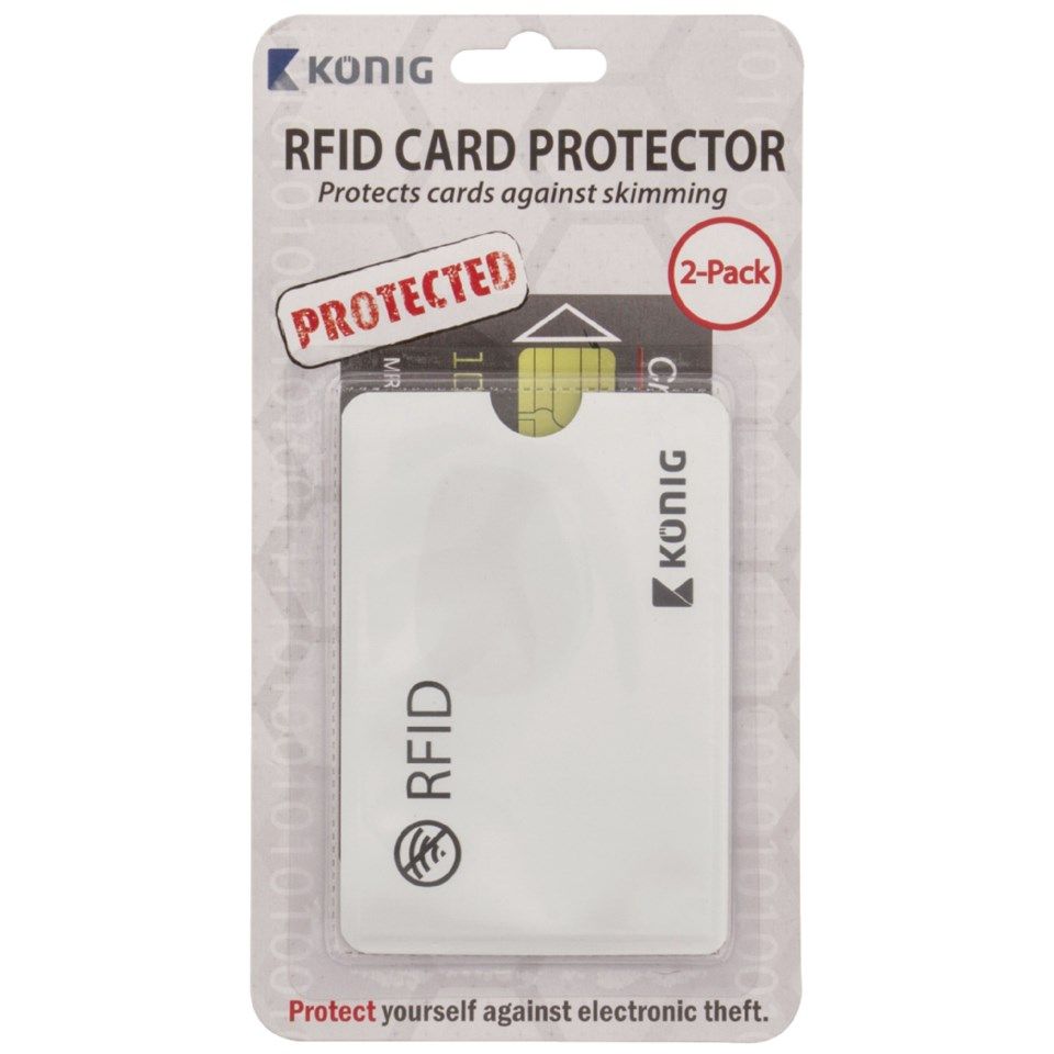 Kortholder med RFID-beskytter 2-pk.