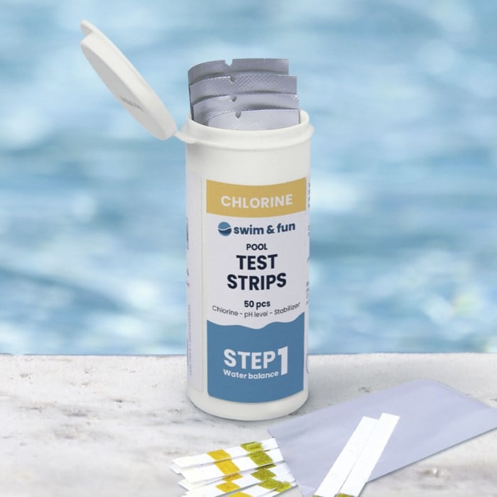 Swim & Fun Teststrimle for PH og klor 50-pk.