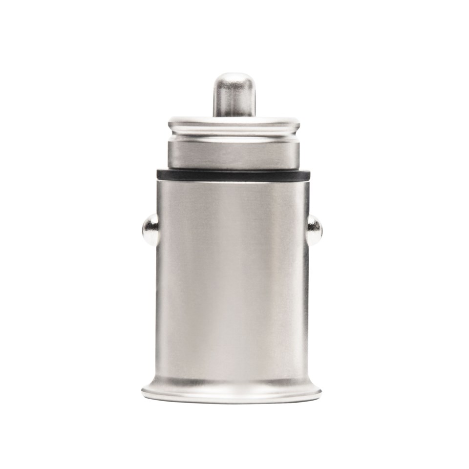 USB billaddare med dubbla USB portar 4,8 A Silver USB billaddare med dubbla USB portar 4,8 A Silver
