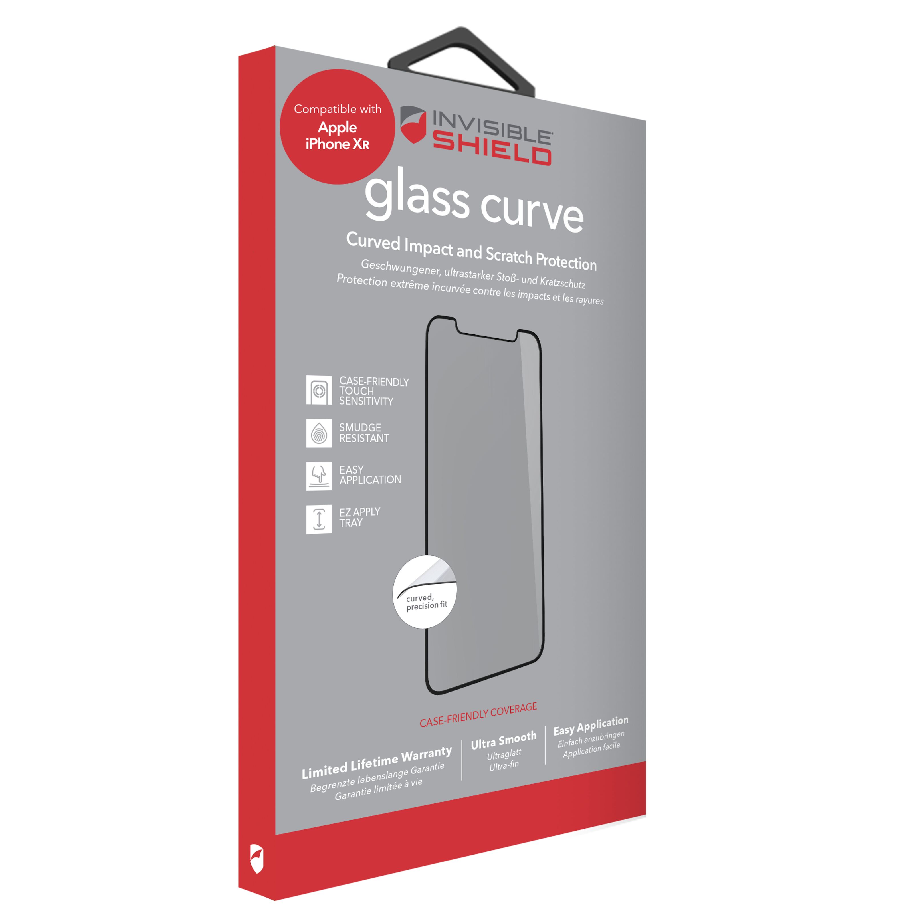 Invisible Shield Glass Curve Skärmskydd för iPhone Xr Skärmskydd till