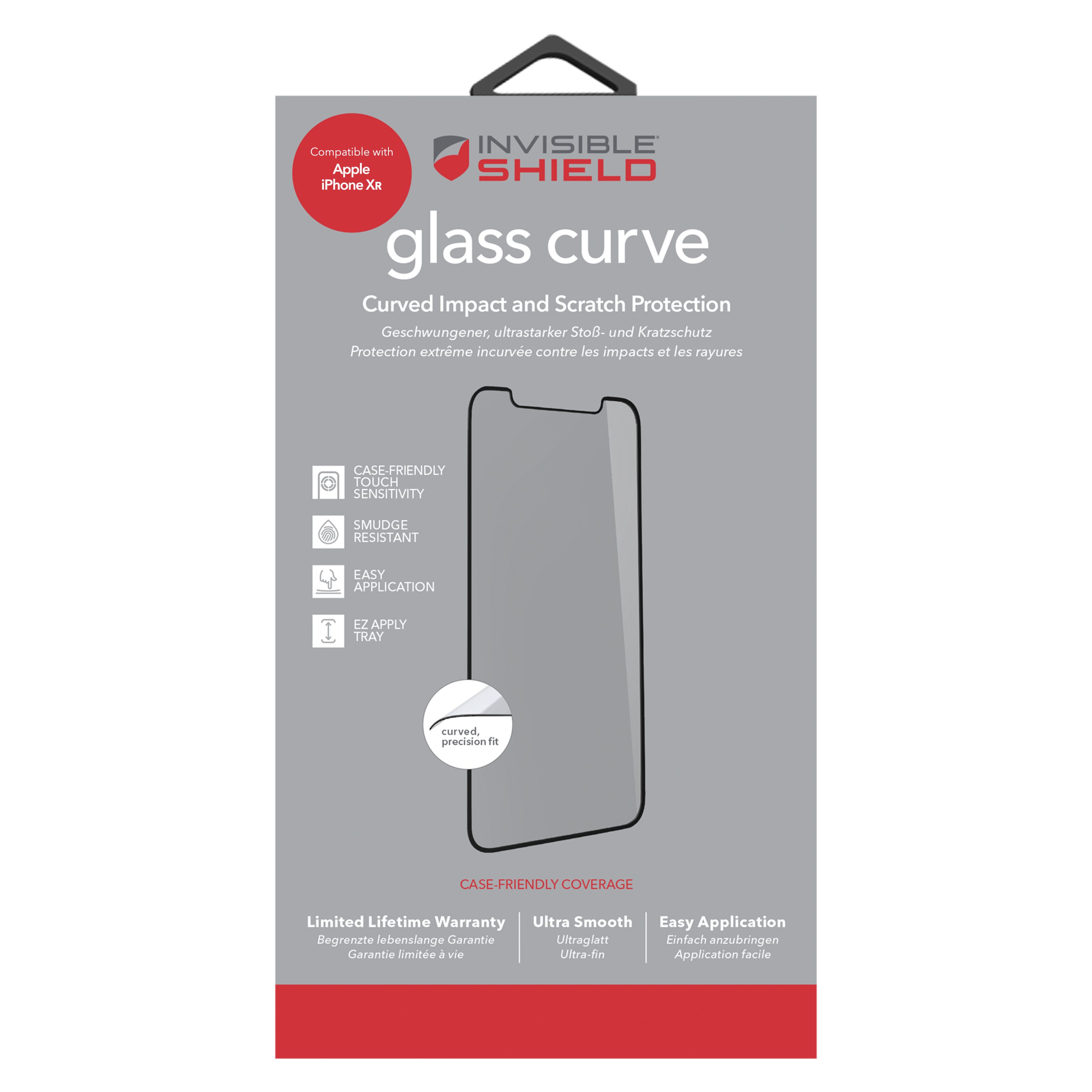 Invisible Shield Glass Curve Skärmskydd för iPhone Xr Skärmskydd till