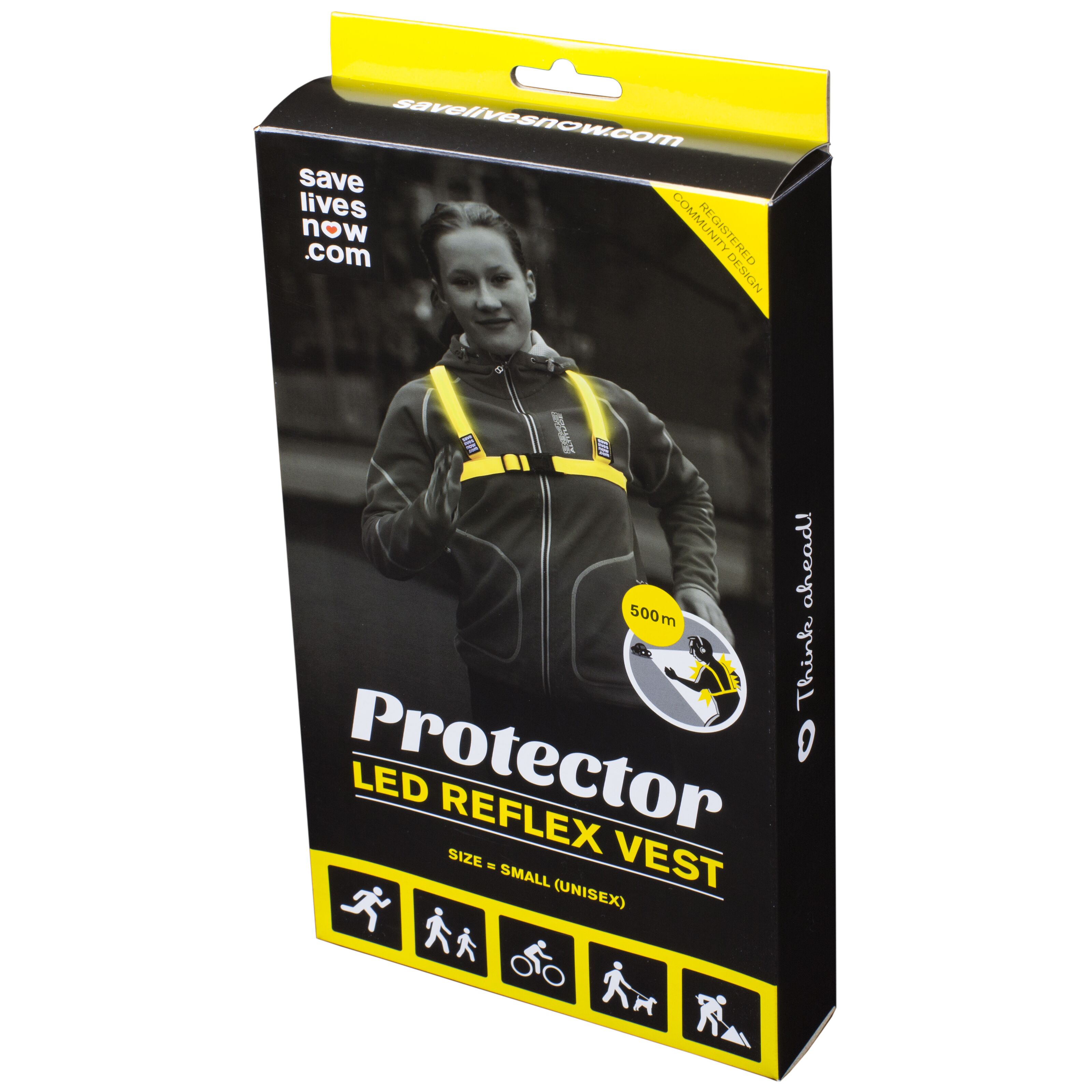 Protector LEDreflexväst Reflexer