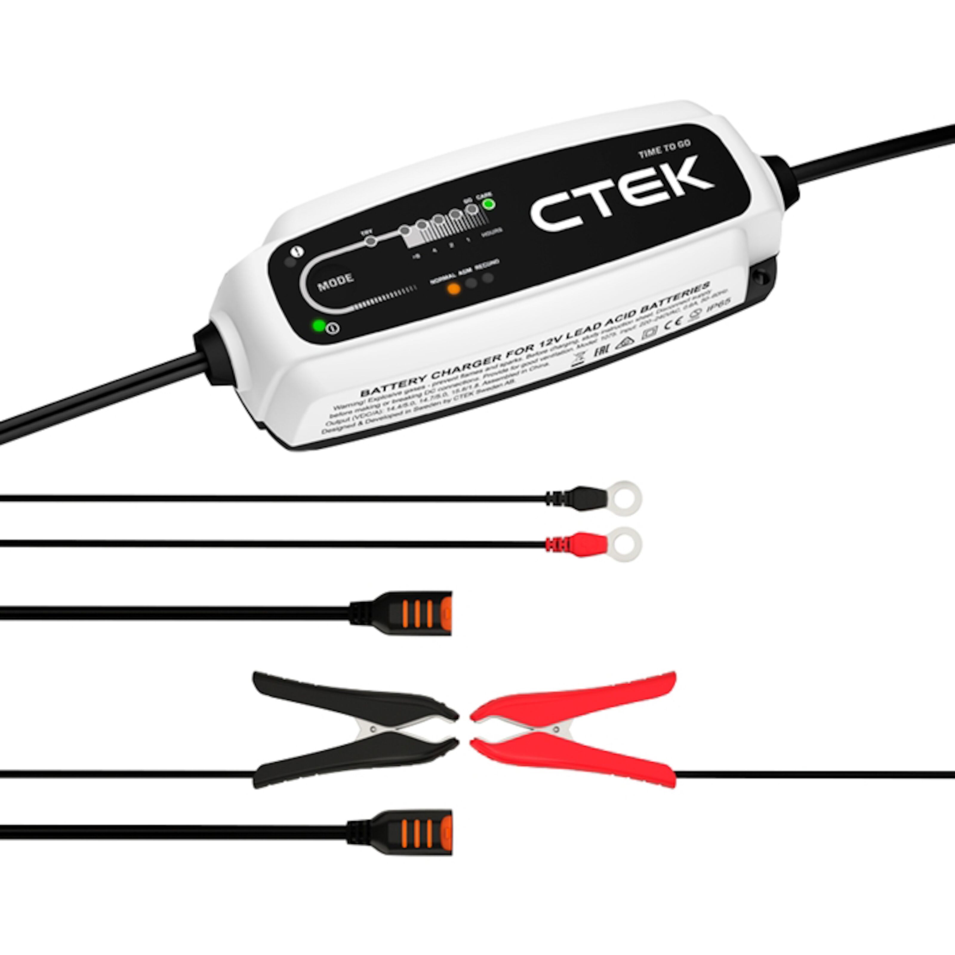 Ctek CT5 Time to go Batteriladdare 5 A - Bilbatteriladdare