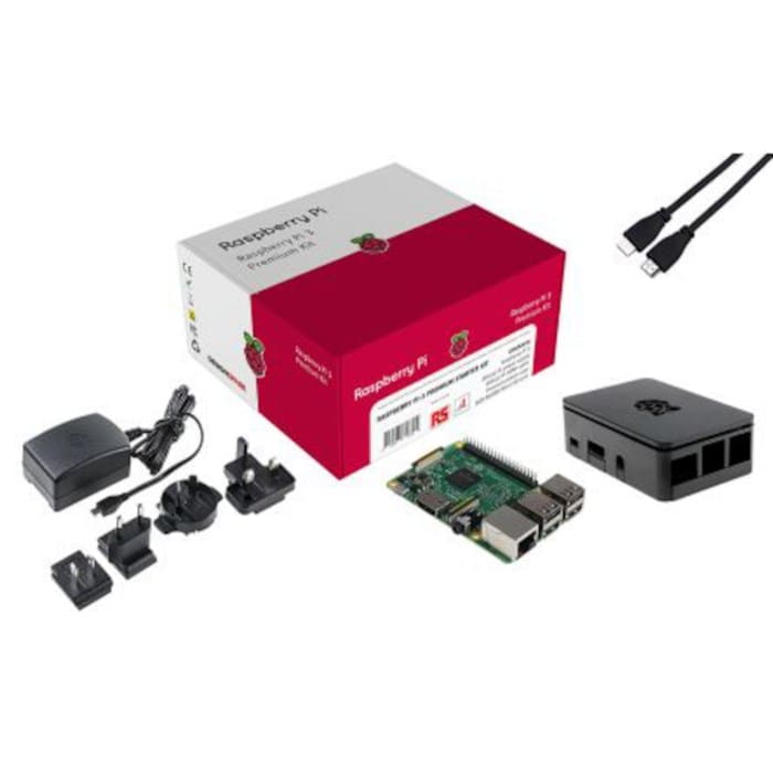 Raspberry Pi 3 Model B+ Premium Kit Enkortsdator