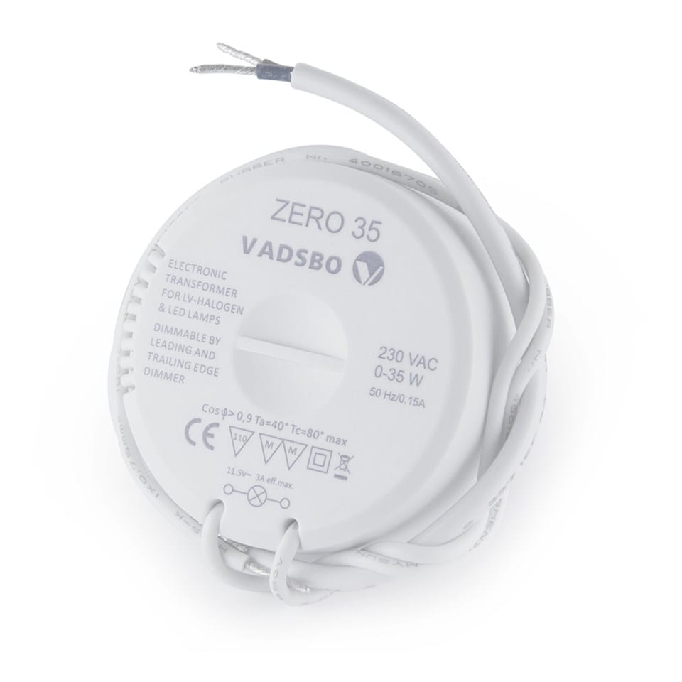 LED- og halogentransformator Rund 35 W